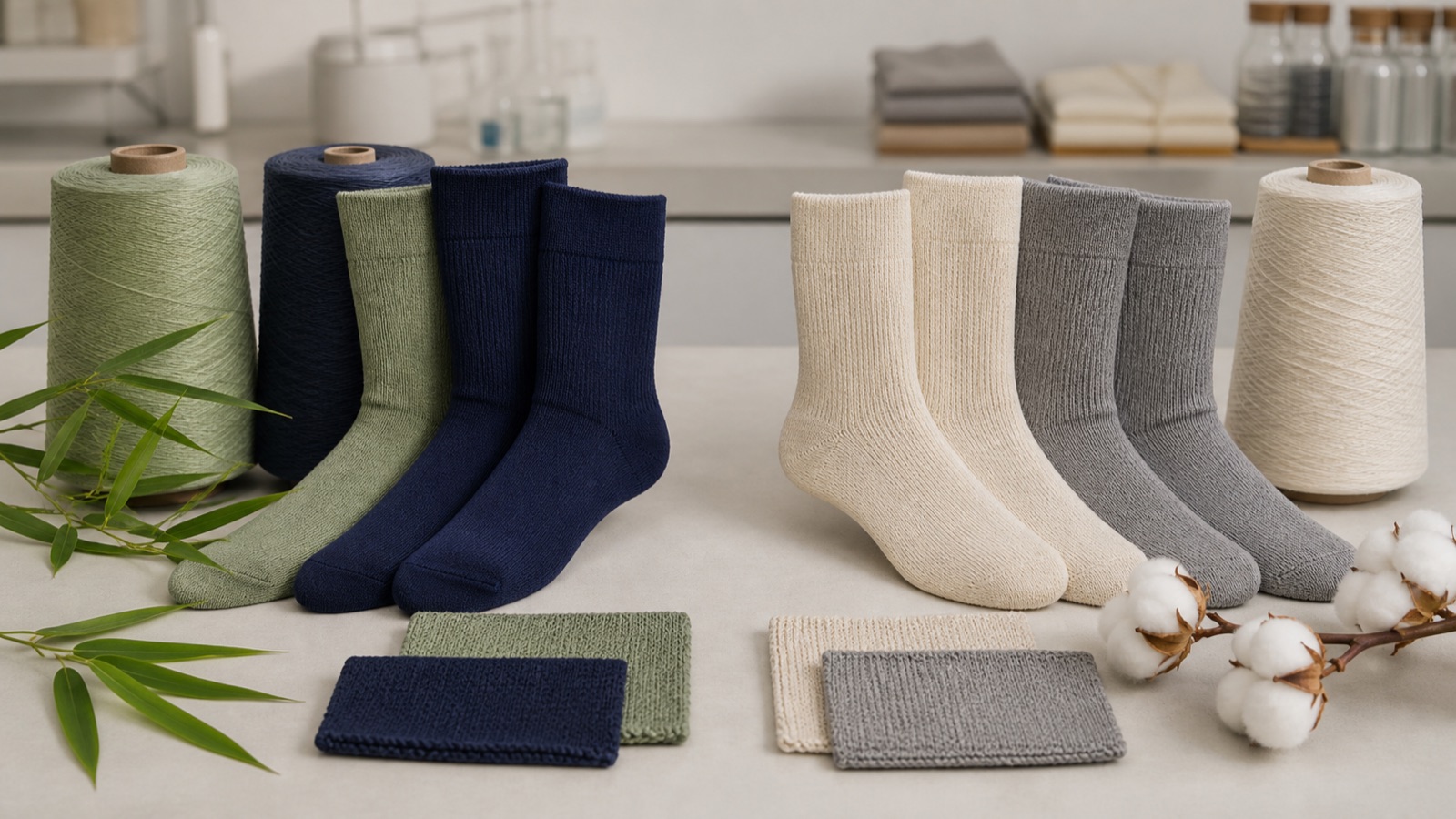 Bamboo viscose and cotton material comparison