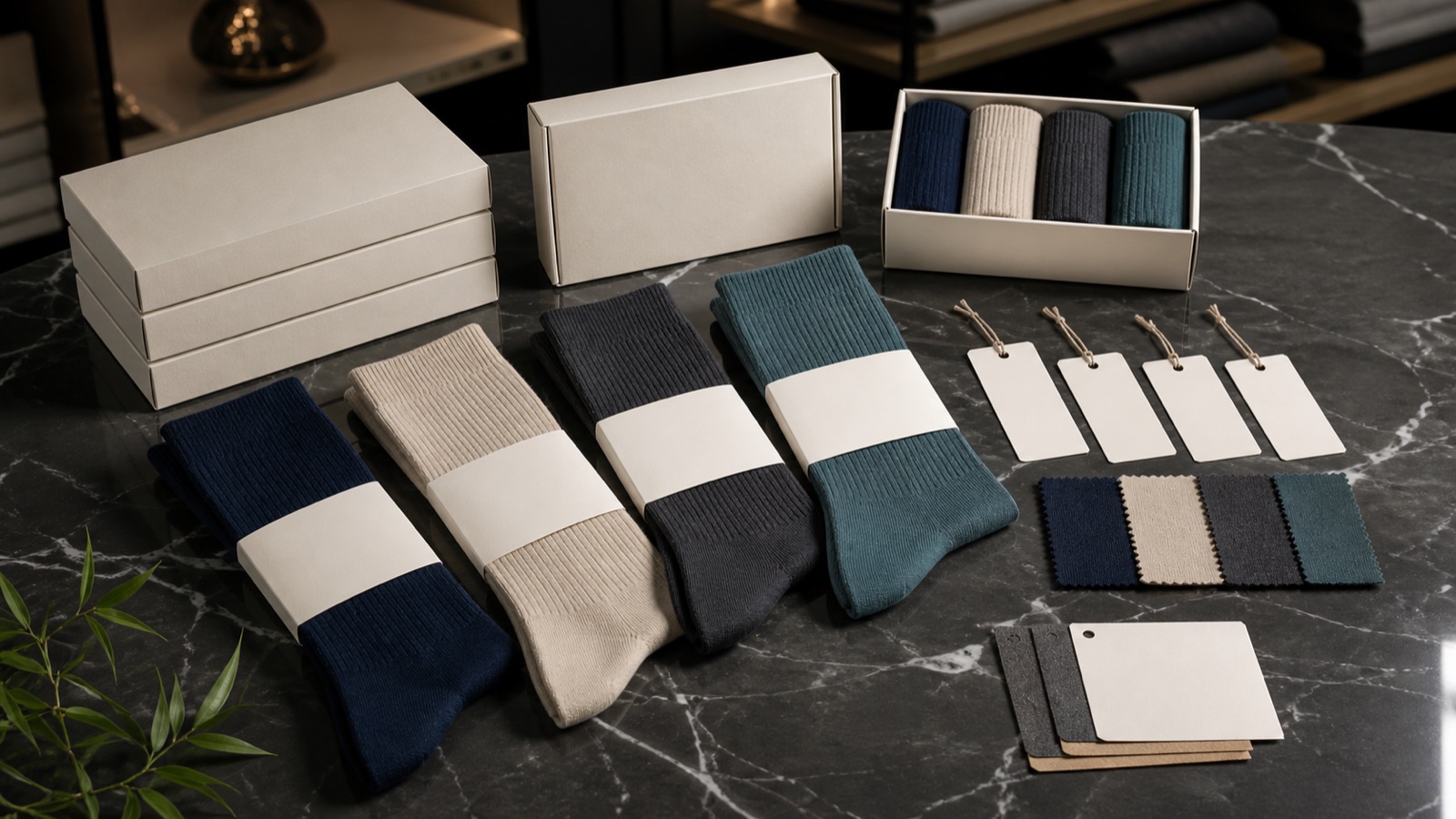 Private-label bamboo sock collection